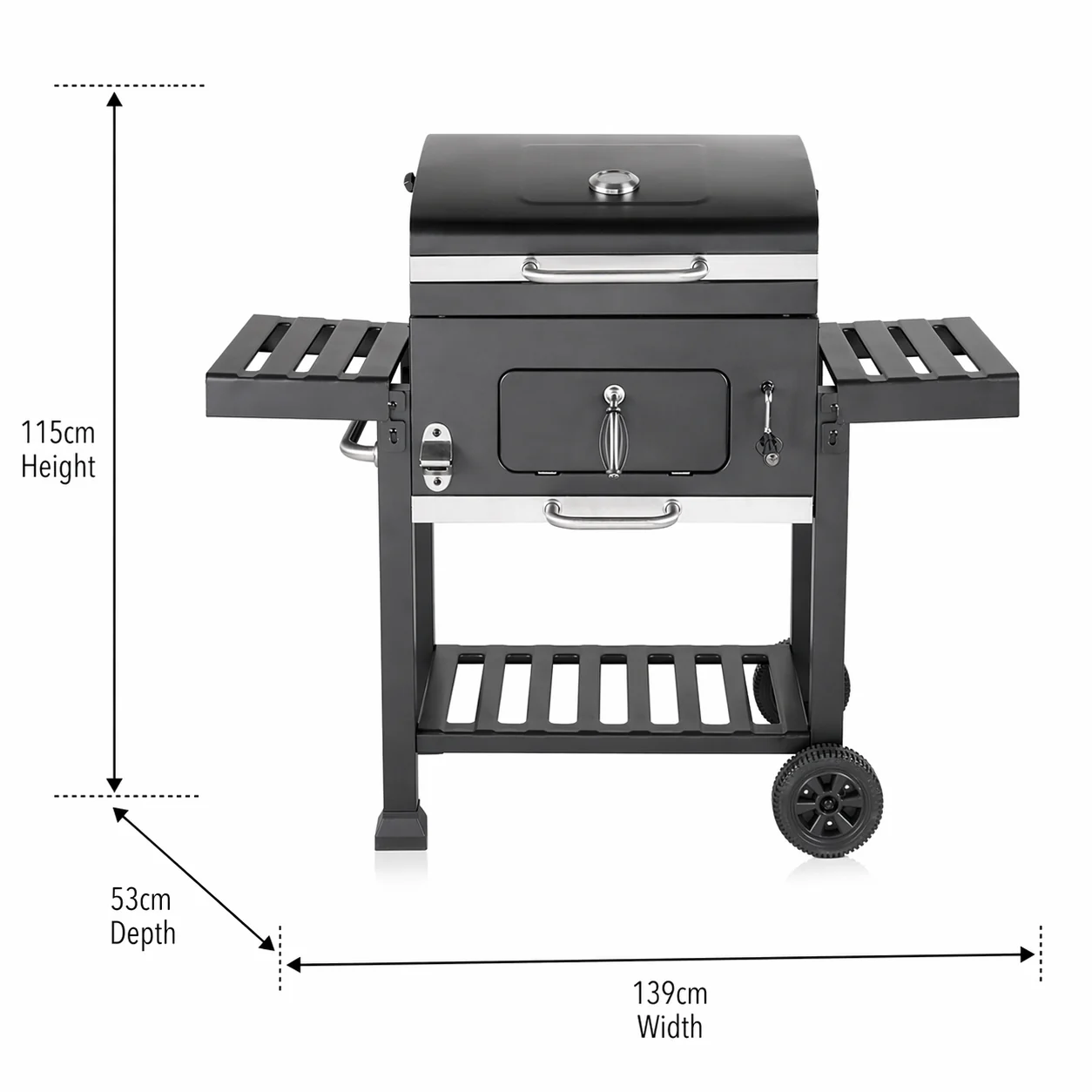 Fire Mountain Everest Pro Height Adjustable Charcoal BBQ - Image 3