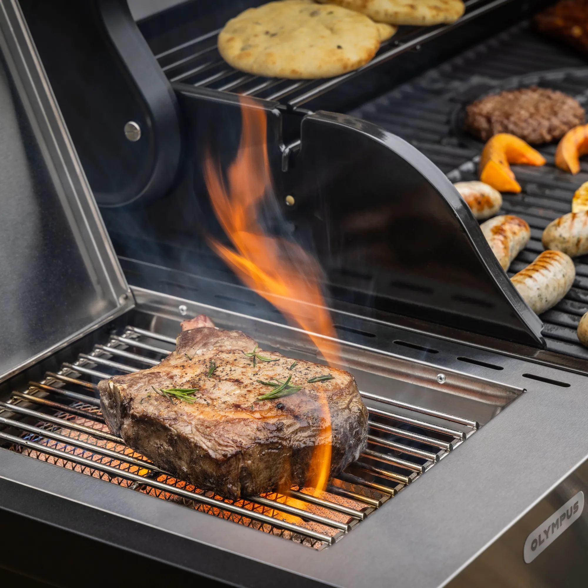 Fire Mountain Olympus Stainless Steel 8 Burner Gas BBQ (6+2) - Image 19