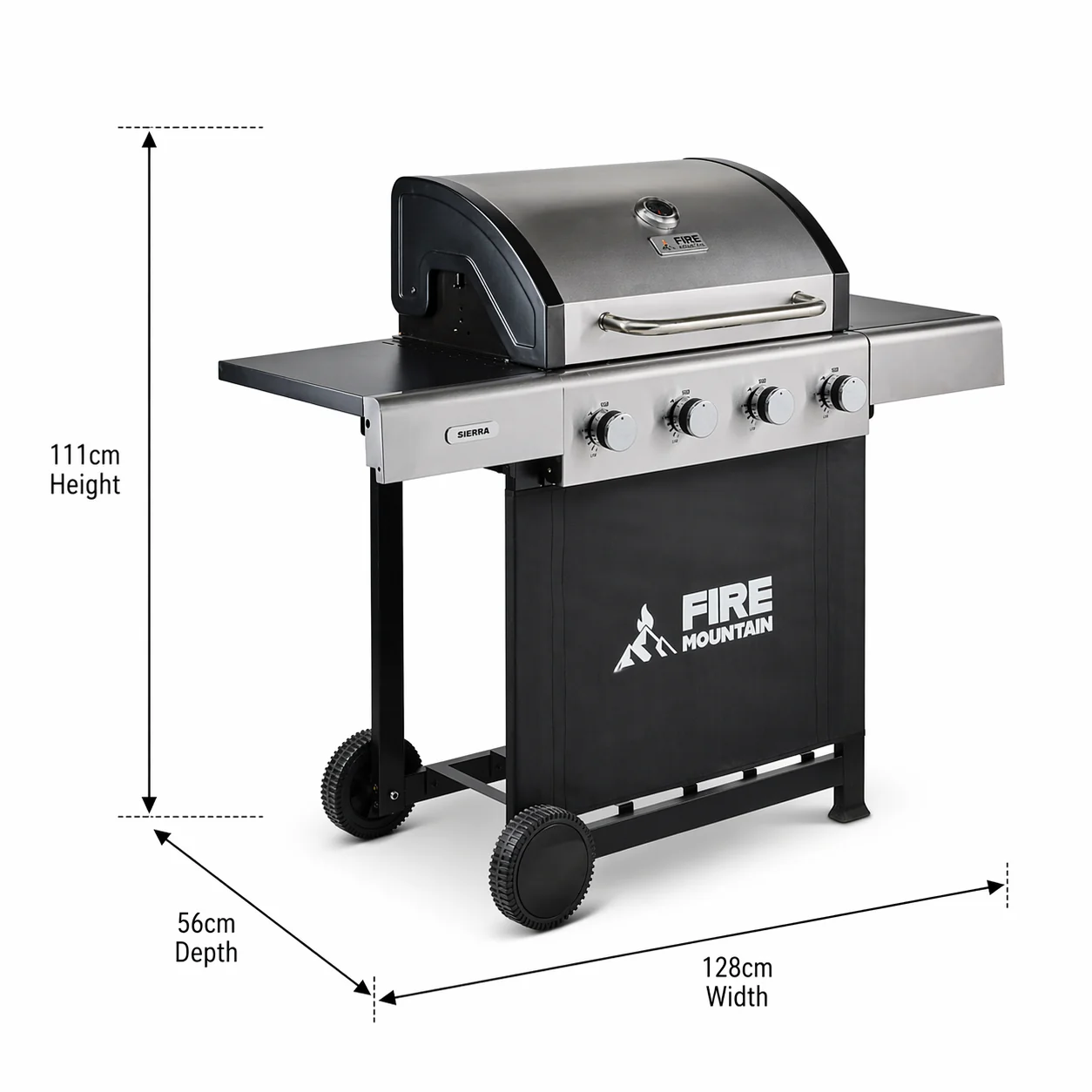 Fire Mountain Sierra 4 Burner Stainless Steel Gas BBQ - Image 13