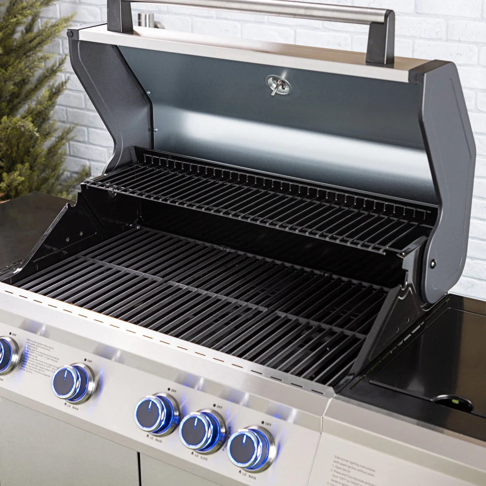 Fire Mountain Premier Plus Stainless Steel 5 Burner Gas BBQ (4+1) - Image 7